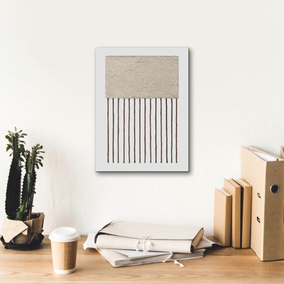  «Monolithe 2» par Alonzo Saunders, art mural sur toile, 12 po x 16 po