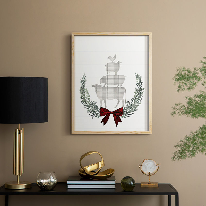«Yuletide Animals II», Naturel, H 11 po x l 9 po