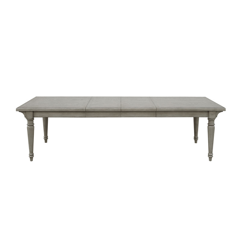 Gray Oak Extendable Farmhouse Dining Table