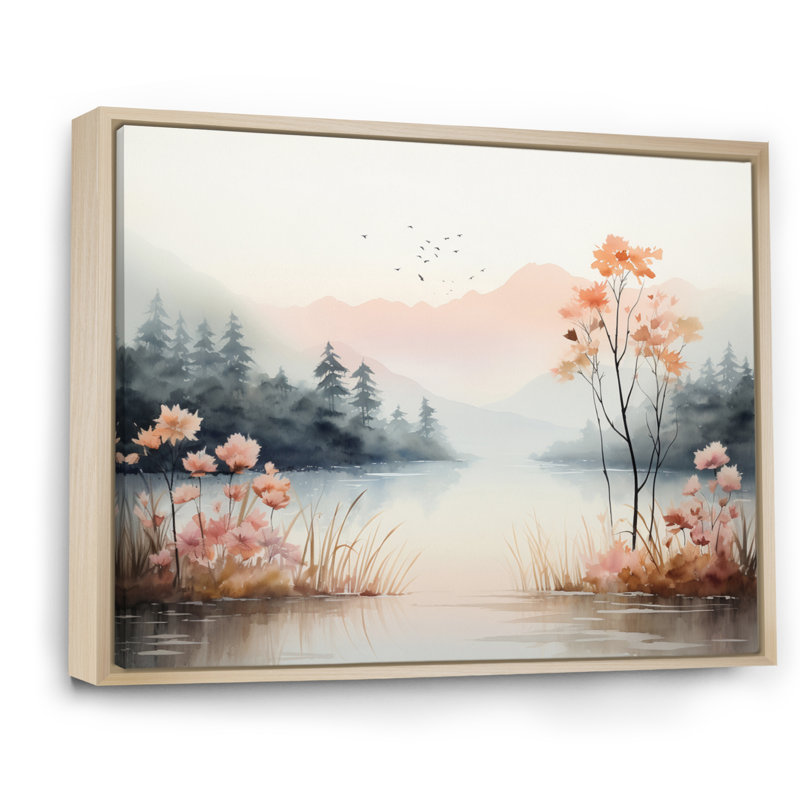 «Tranquil Nature II», reproduction sur toile, Cadre naturel flottant, 24" H x 32" W