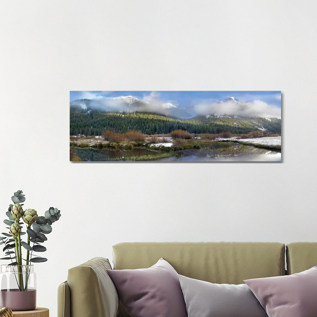 Panoramablick auf die Pioneer Mountains, Idaho von Tim Fitzharris - Panoramaleinwand auf Leinwand Giclée auf Leinwand