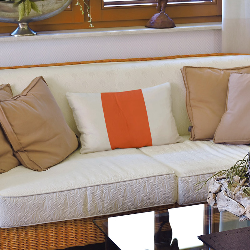 Housse de coussin lombaire Atlanta, Cincinnati, Trinité foncé / blanc cassé