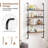 4-Tier Wall-Mounted Ladder Shelf Display Bookshelf With Heavy-Duty Metal Frame-430121385