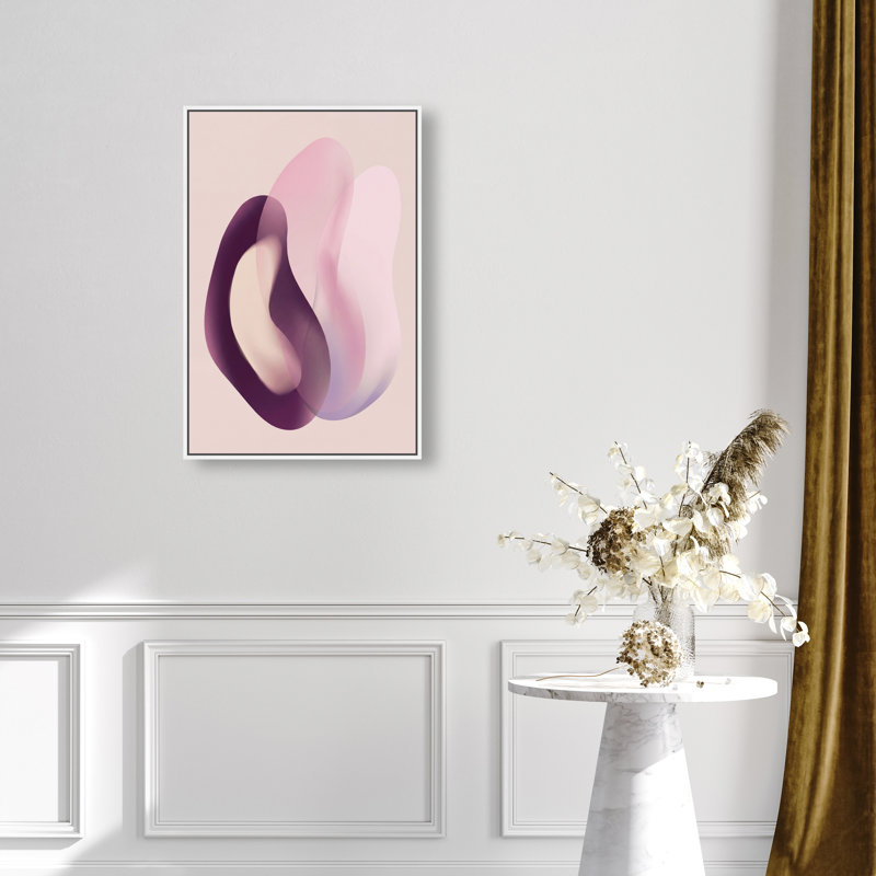 Soft Love Print by Oliver Gal, 25"H x 17"W, White Floater Frame