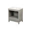 Lavabo-lavabo gris. Armoire 30 po entièrement assemblée avec comptoir en marbre. Fabrication en bois massif. Fermeture douce. Profondeur de 30,11 po, largeur de 18,9 po, hauteur de 34,68 po. Rangement moderne de 91,84 lb. Installation à faire soi-même