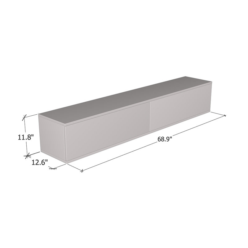 Hogsett 68.9'' W Storage Credenza, White
