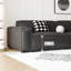 Canapé modulaire noir en cuir véritable-668242601-668242614