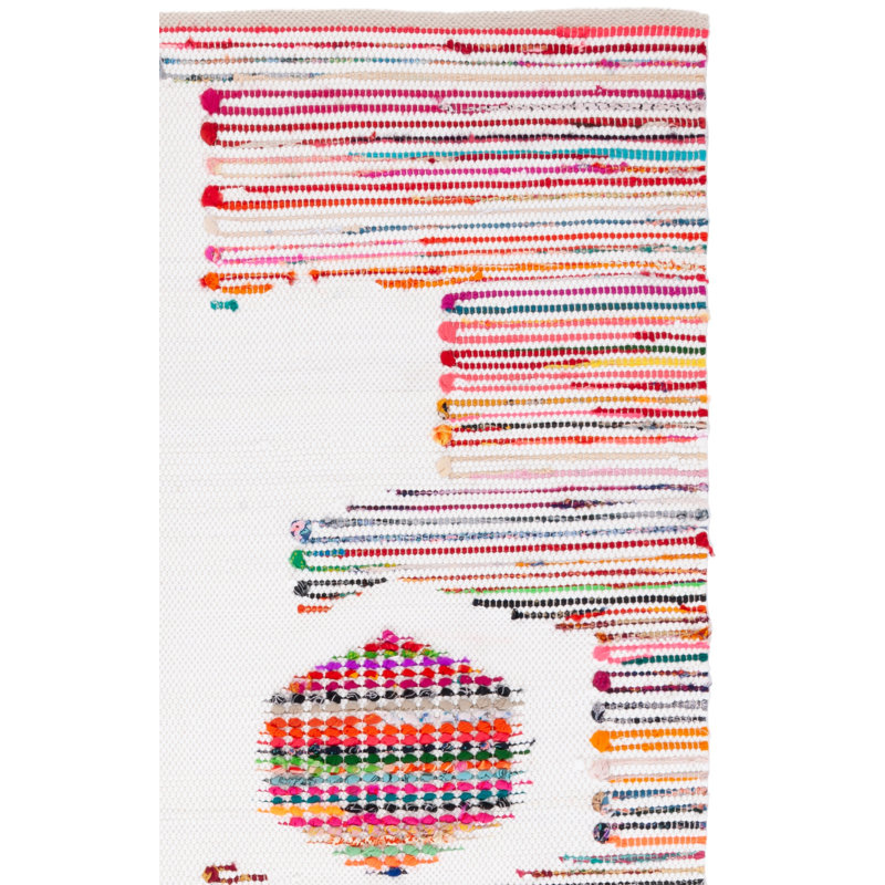 Montauk Flat Weave Performance Geometric Rug, Square 6'