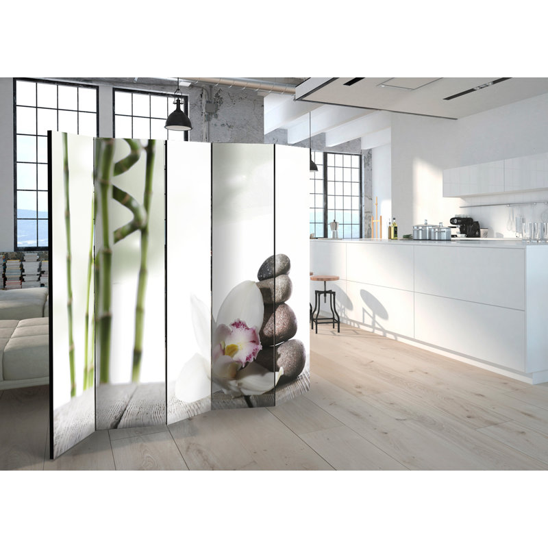225cm W x 172cm H 5 - Panel  One Sided Room Divider Folding Room Divider