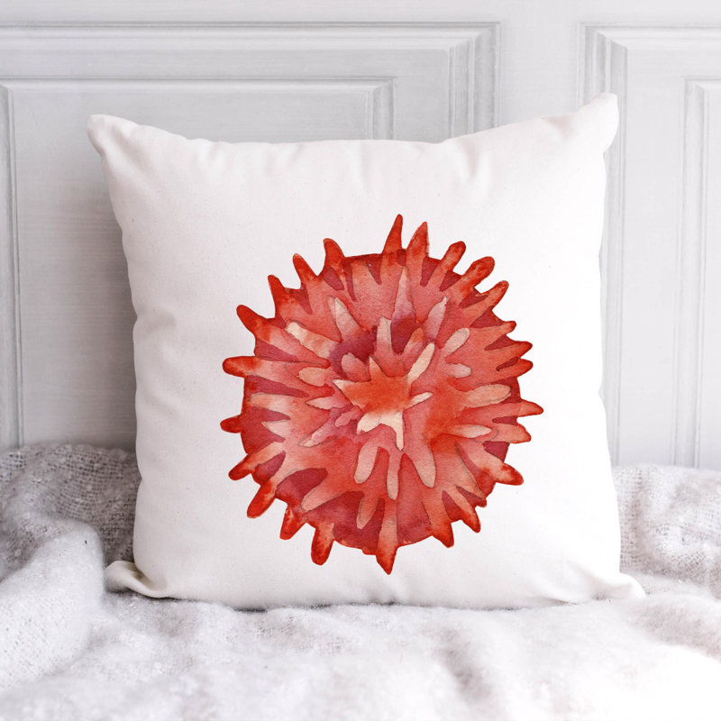 Nautical Sea Life_718 - Coussin décoratif avec coussin décoratif, H 18 po x l 18 po
