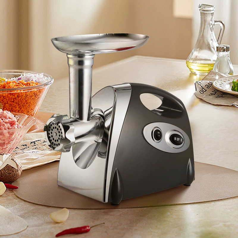 Archie & Oscar Stainless Steel Electric Meat Grinder, Black