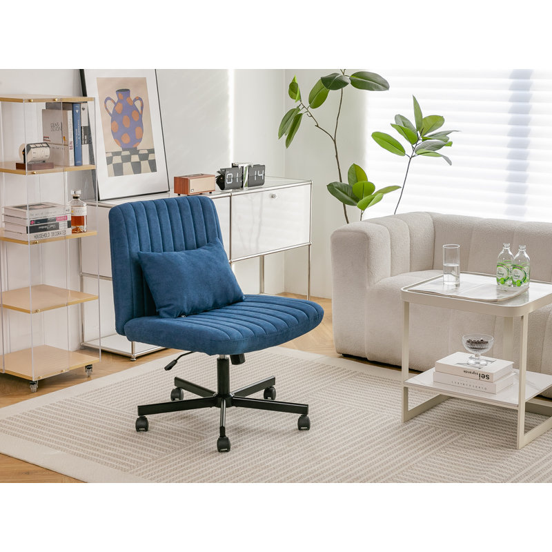 Chaise de bureau moderne Modern Linen - Détails du produit, Linen, Blue