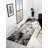 Anatola Dark Grey Abstract Square Area Rug-1328724087
