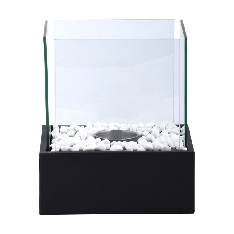 Bio-Ethanol Outdoor Tabletop Fireplace with Flame Guard