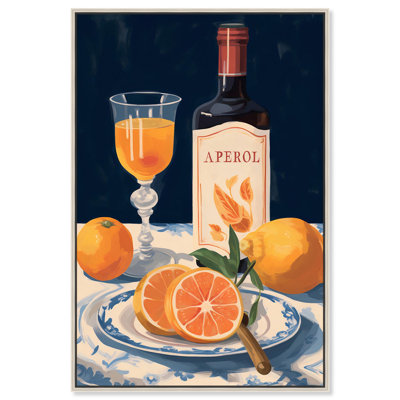Art mural "Aperol Drink II" par Art Remedy