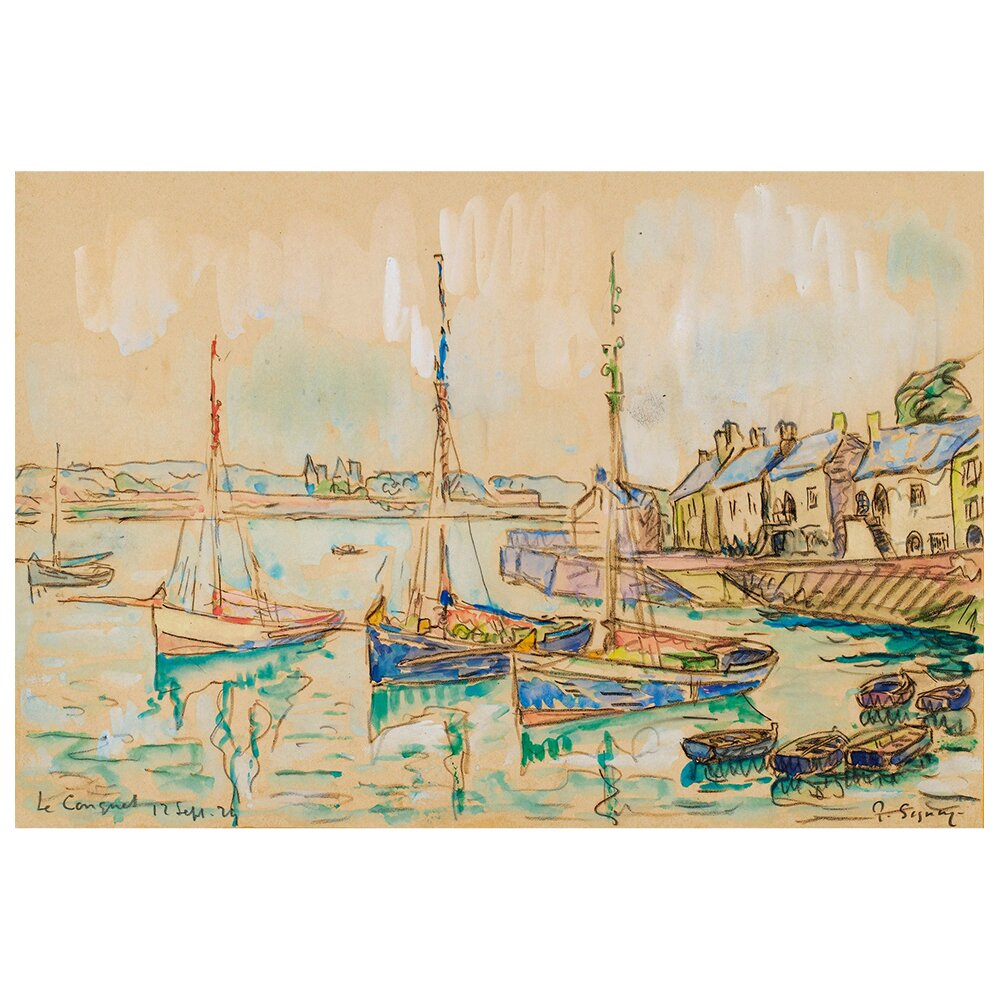 Leinwandbild Le Conquet von Paul Signac