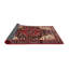 Tapis en laine brun / rouge-569817507