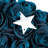 17-Inch Americana Flower Wreath – Patriotic Red, White, and Blue Rose Display with Star Accents