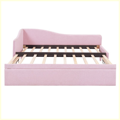 Modern Upholstered L-Shaped Upholstered Daybed with Pop Up Trundle