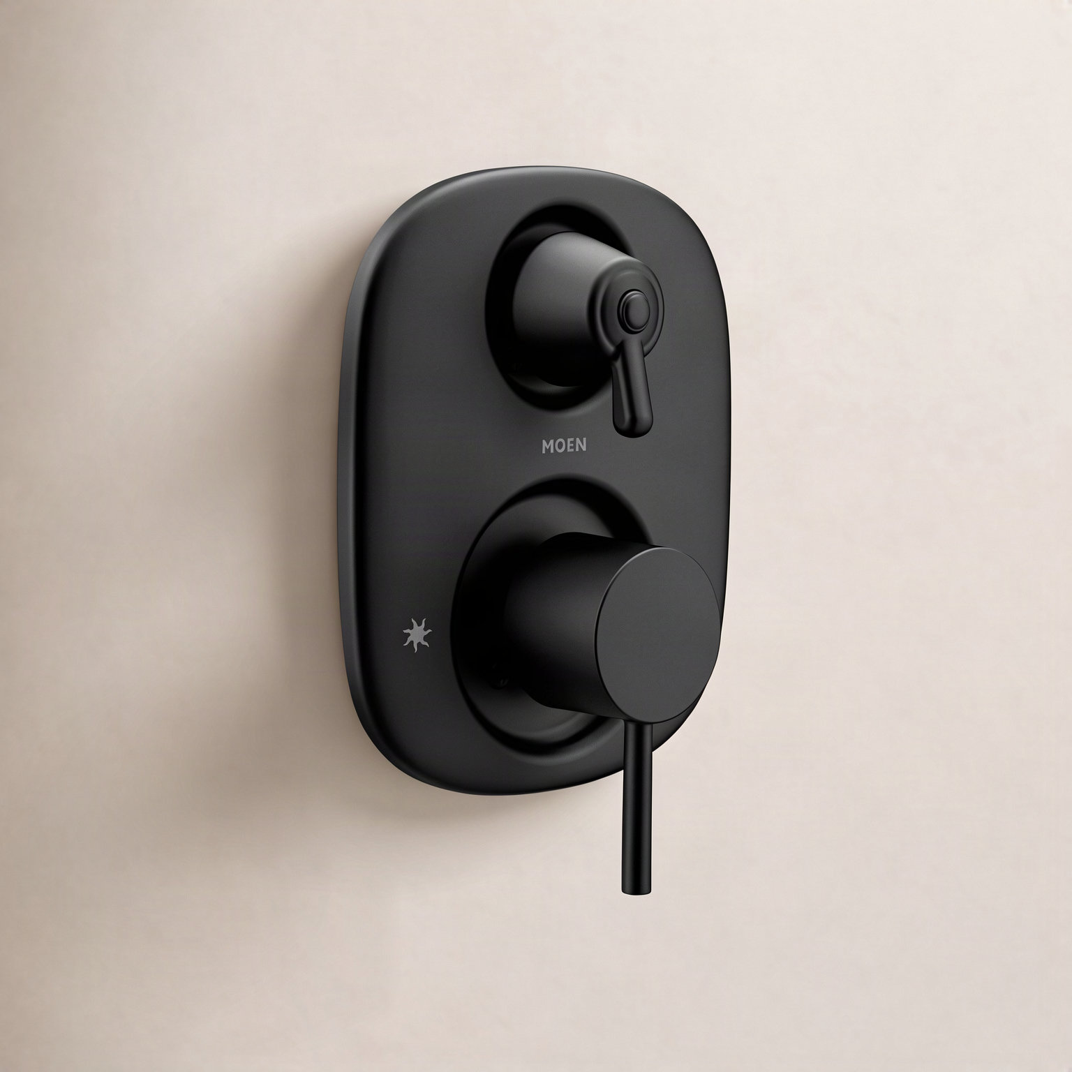 Align 3-Function Thermostatic Shower Valve Trim, Matte Black