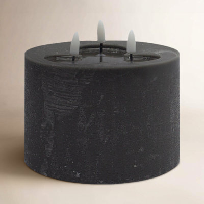 3-Wick Flameless Pillar Candle