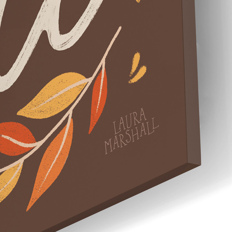 «Harvest Wishes V» par Laura Marshall, art mural en verre acrylique, H 16 po x l 12 po x P 0,13 po