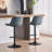 Modern Height Adjustable Swivel Bar Stools Upholstered Leather Barstool Kitchen Island Chairs With Metal Frame-1547019493