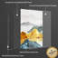 Mountain Mountain, art mural encadré en aluminium - ensemble de 3 reproductions sur toile-1441183466-1441183465