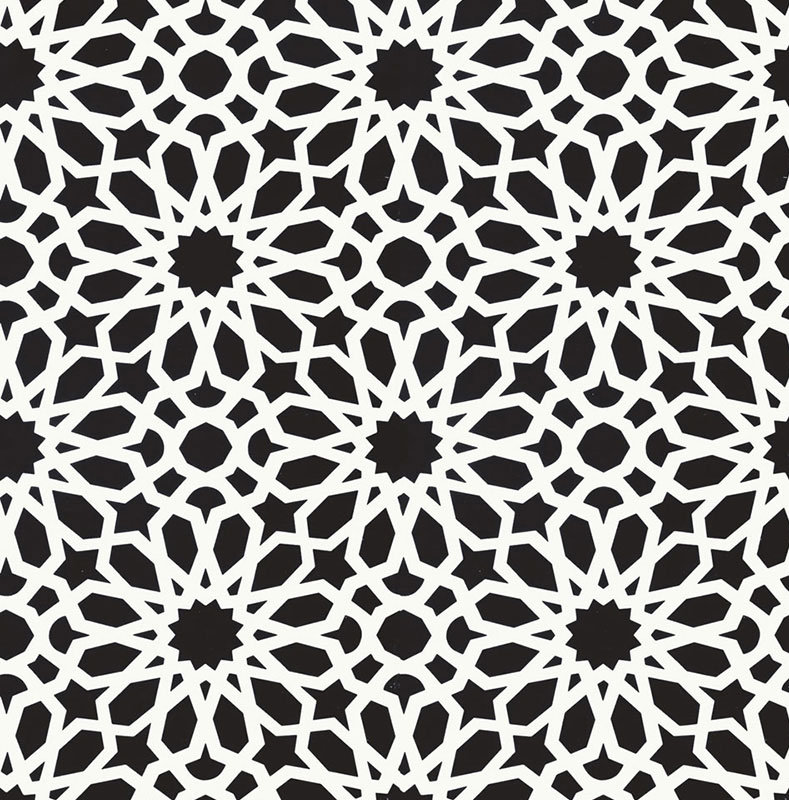 Papier peint Agadir, Noir