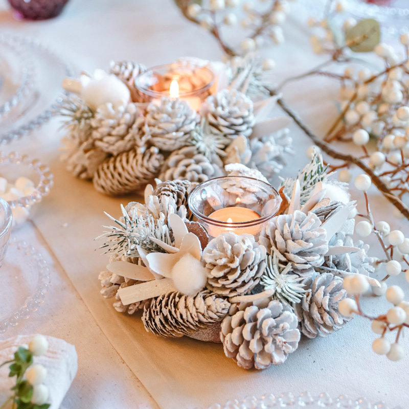 2 Piece Tabletop Tealight Holder Set