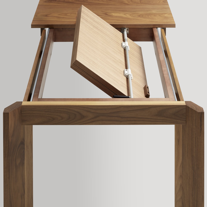 Moreover Solid Wood Dining Table, Walnut, 37" W x 84" L