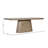 Brie 79" Acacia Solid Wood Pedestal Dining Table