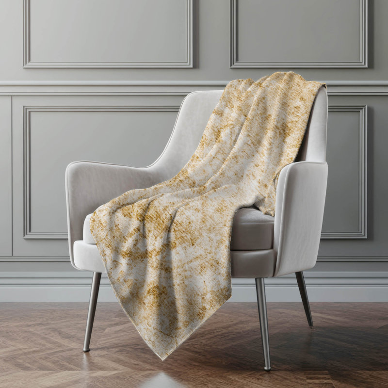 Addison Machine Washable Sherpa Abstract Throw Blanket, Beige
