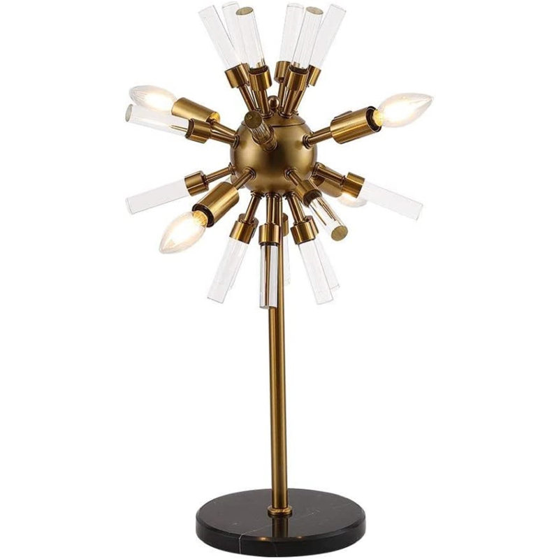 Lampe de table dorée Spoutnik