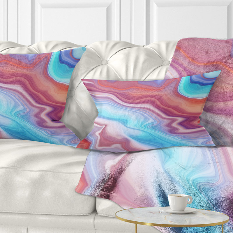 Abstract Marbled Background - Abstract Printed Pillow