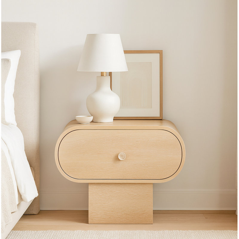Table de chevet Harlow, Naturel