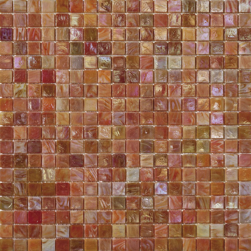 Dahlia 2 5/8" x 5/8" Iridescent Glass Mosaic