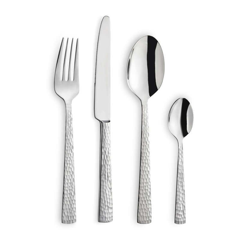 Brayden Studio Canudo 24 Piece Stainless Steel Cutlery Set , Service for 6