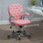 Chaise de bureau avec structure en métal, similicuir, pivotant, soutien lombaire, hauteur réglable, roulettes-124875996