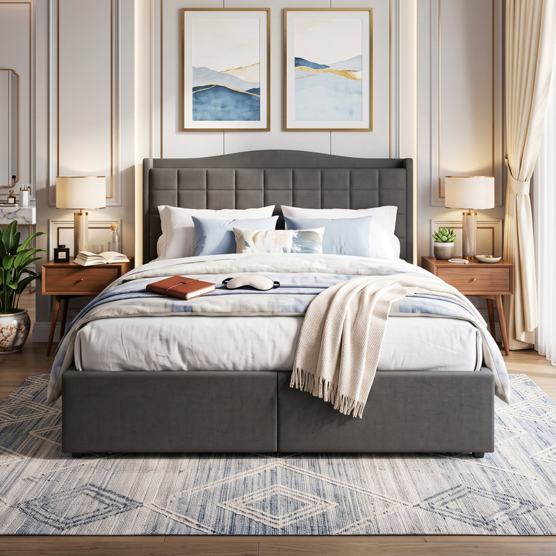 Upholstered Storage Beds Upholstered Bed