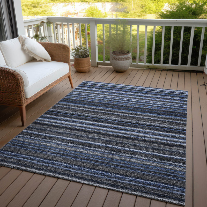 Tapis intérieur / extérieur Barsby avec envers antidérapant, Rectangle 3 pi x 5 pi