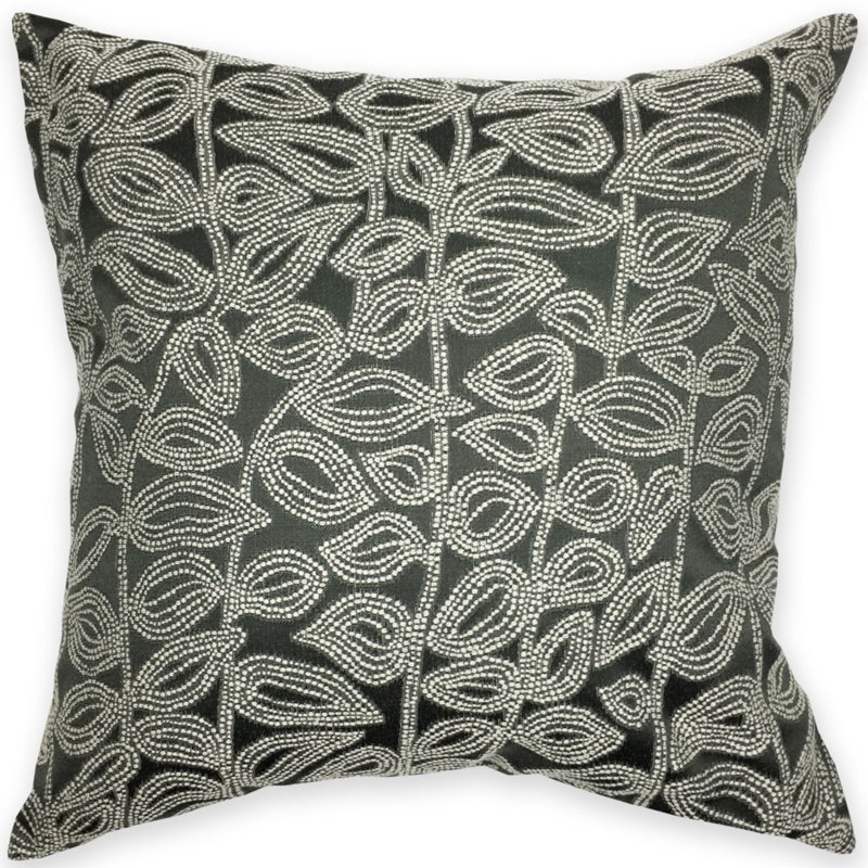 Housse de coussin carrée en Citrine Heartfield/insert, Gris