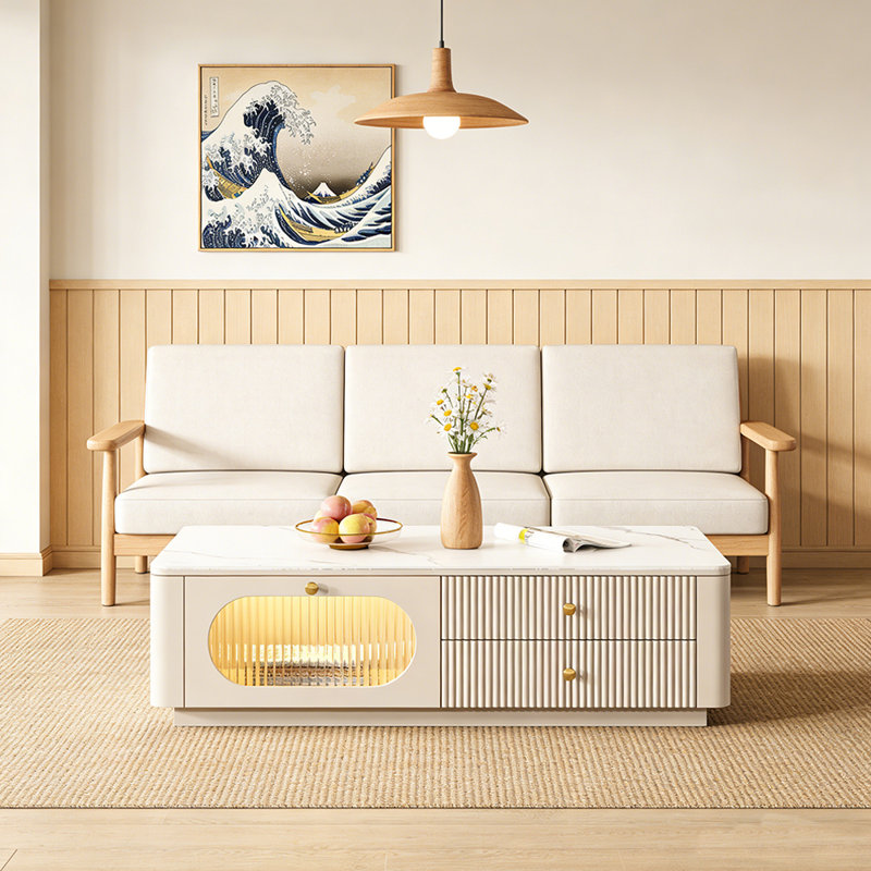 Janeth, Blanc, 13.38" H  x 23.62" D x 47.24" W