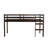 Twin Loft Bed With Strengthened Slats, Finish, Rubber Wood Build, For Easy Climb, Extra Bedroom Storage Possibilities , Wood, Platform, Create Efficient Space-766033877