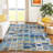 Machine Washable Indoor/Outdoor Chantille ACN2349 Abstract Rug-972485018