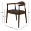 Chaise avec accoudoirs en bois massif Kuo-1556850956