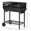 CLIY 90cm W Barrel Charcoal Grill