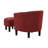 Anges Upholstered Barrel Chair with Ottoman-72831339