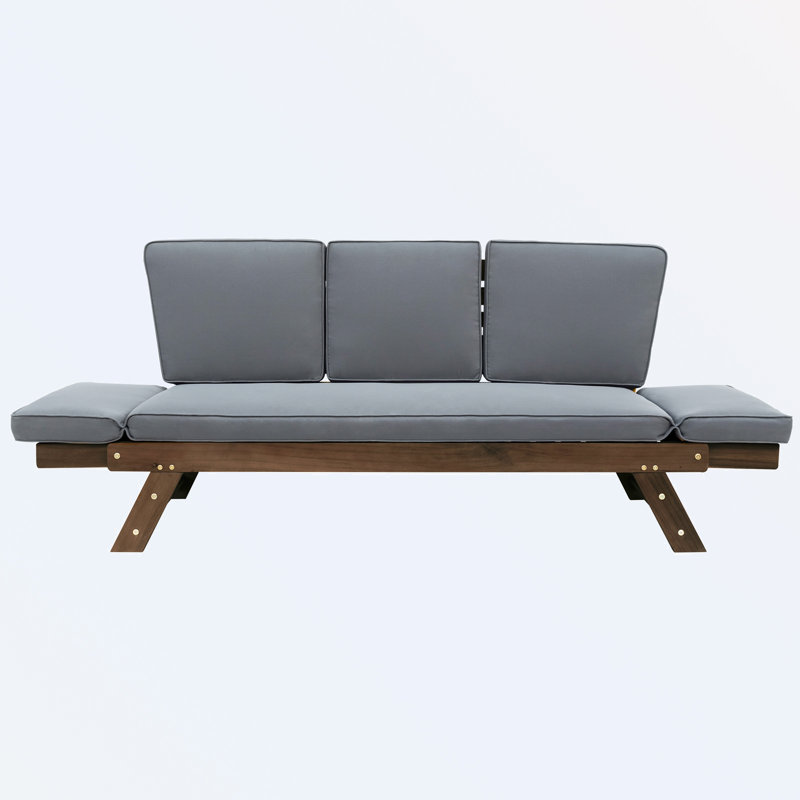 Massimino 3 - Person Patio Conversation Set with Cushions, Gray