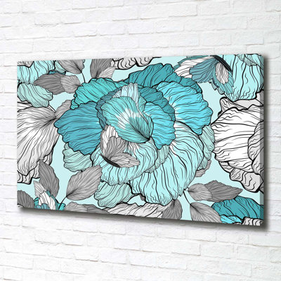 Floral Pattern - Wrapped Canvas Print